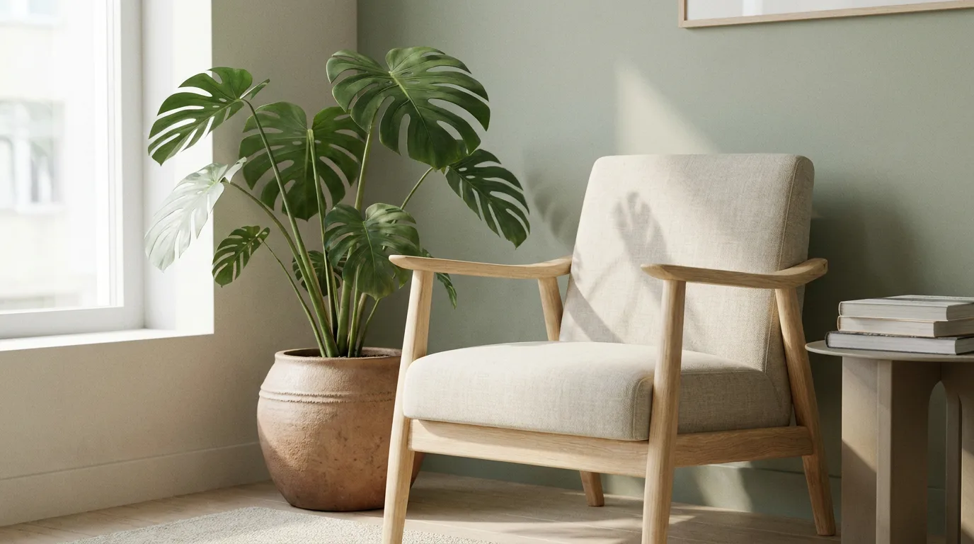 Miljöbild – calm waiting room corner