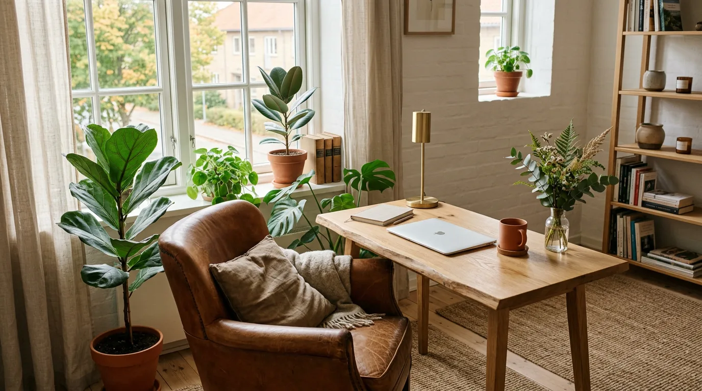 Miljöbild – calm workspace with plants
