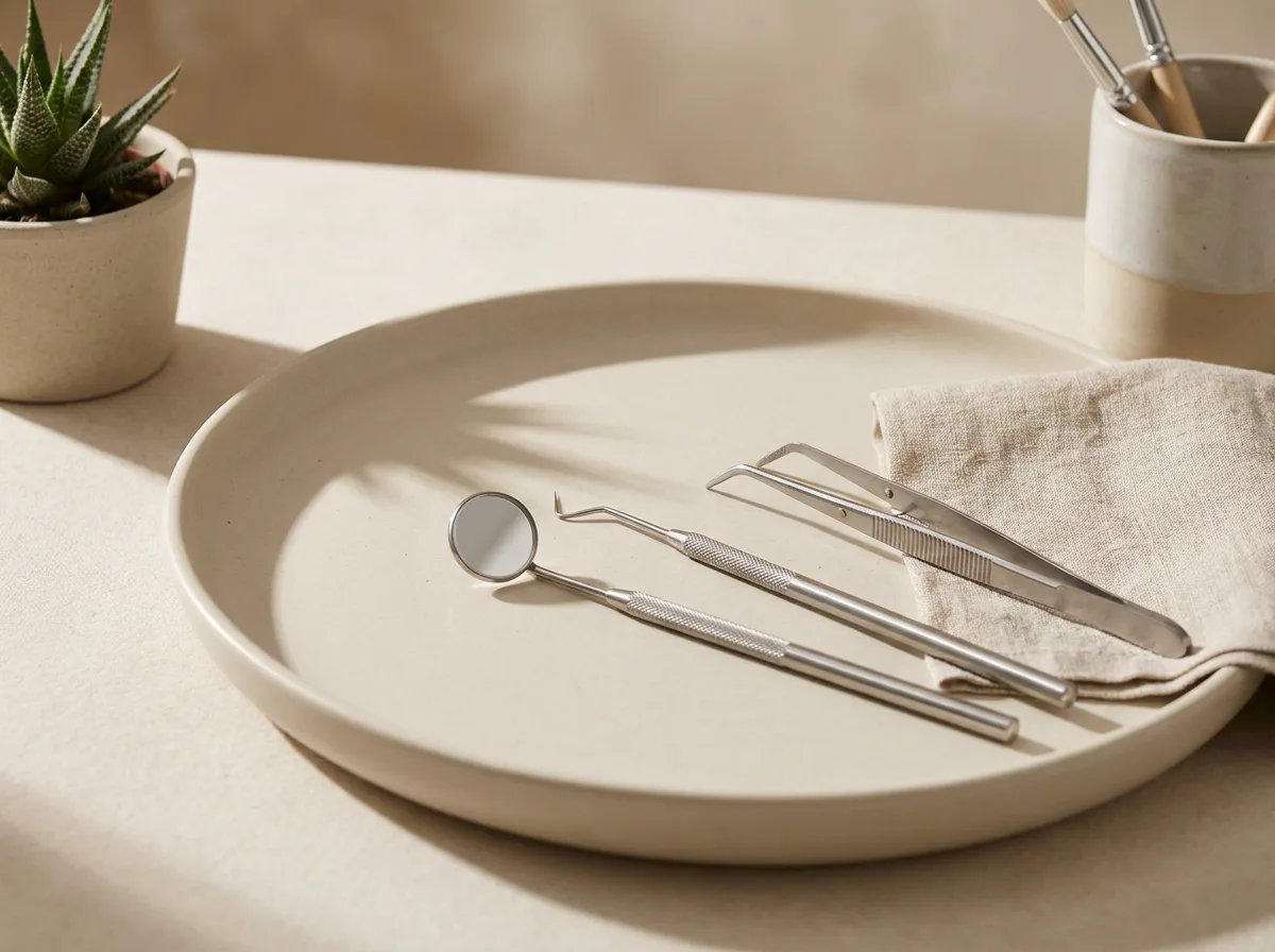 Miljöbild – dental tools on a tray
