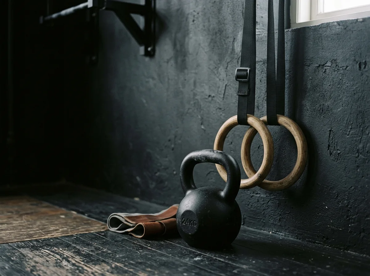 Miljöbild – kettlebells and rings