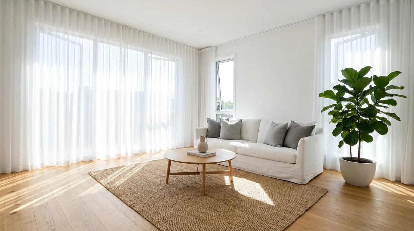 Miljöbild – bright freshly cleaned living room