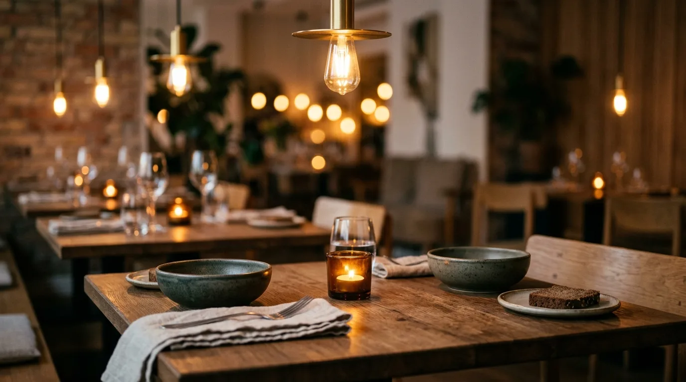 Miljöbild – cozy restaurant interior