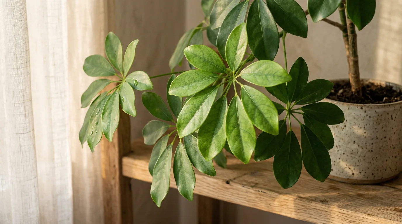 Miljöbild – green leaves in soft light
