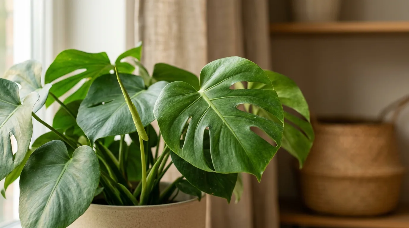 Miljöbild – green leaves in soft light