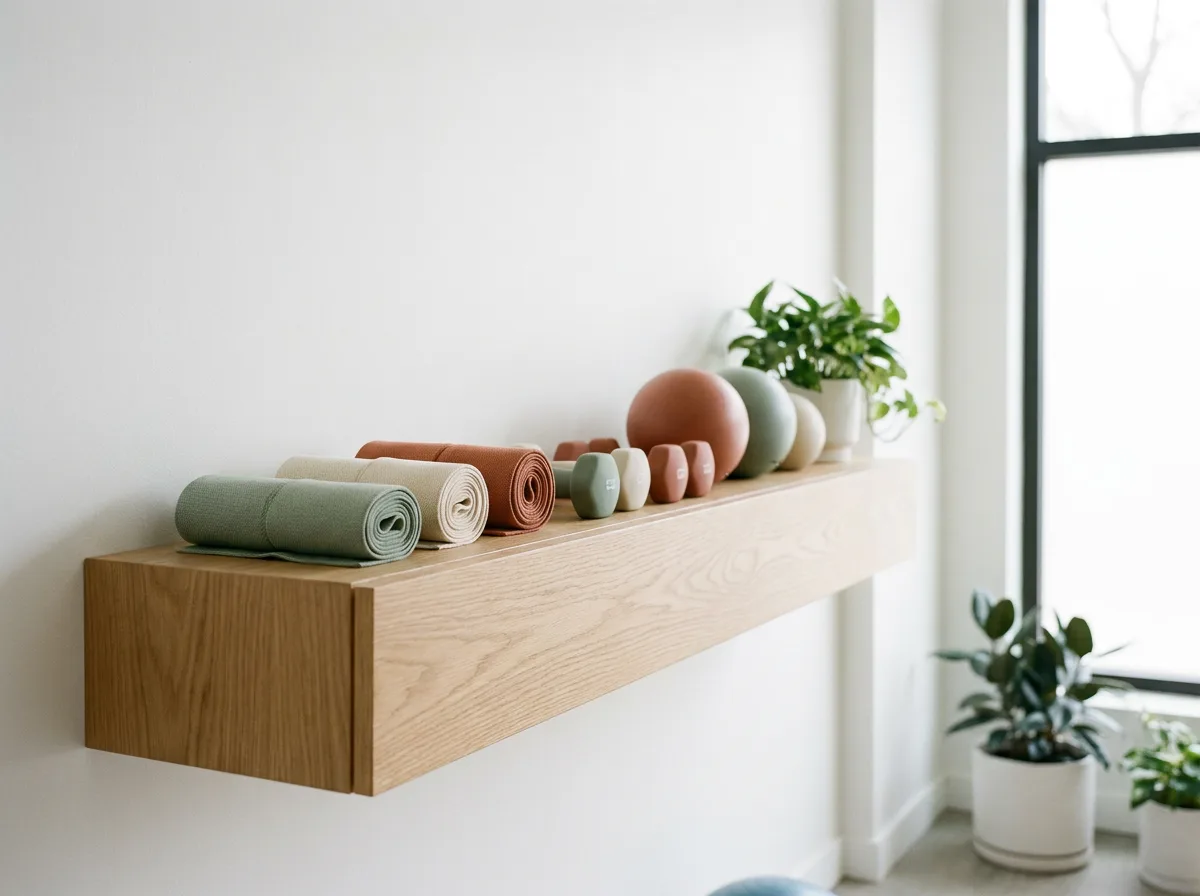 Miljöbild – exercise equipment on a shelf