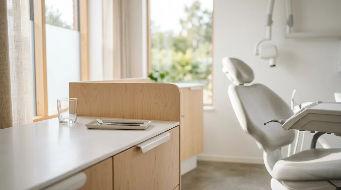 Miljöbild – bright dental clinic interior