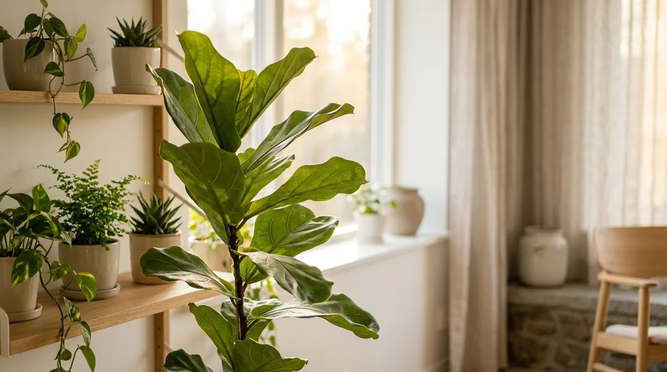 Miljöbild – green leaves in soft light
