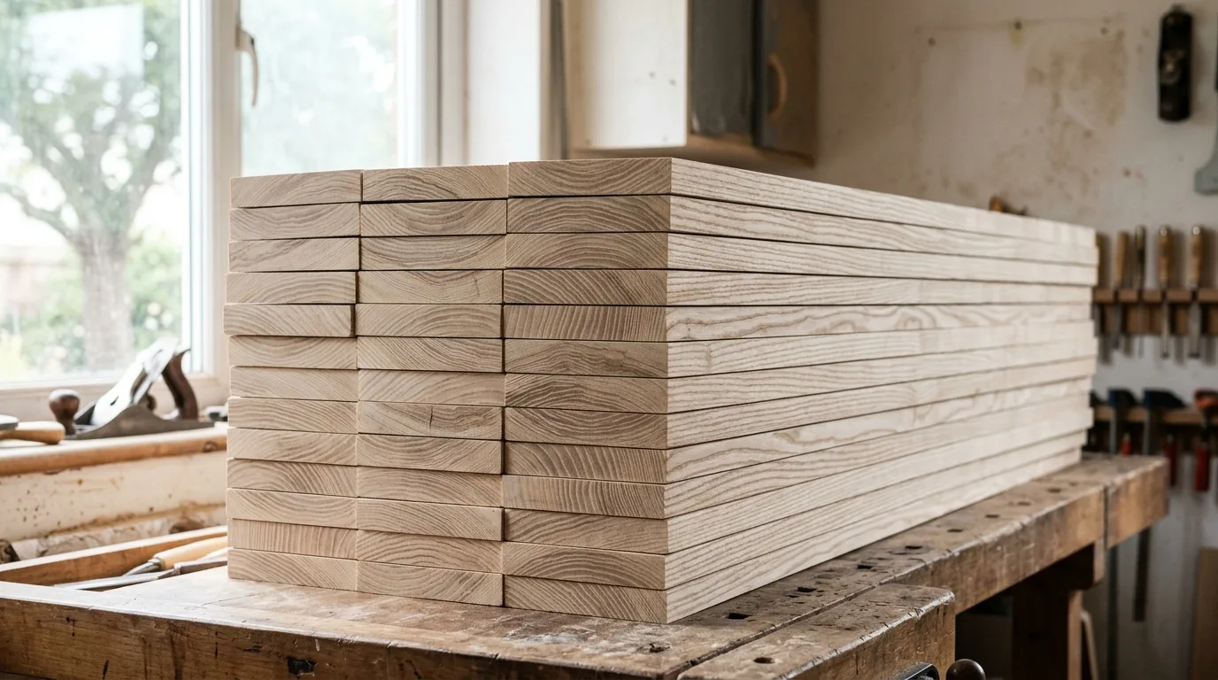 Context photo – stacked wood boards