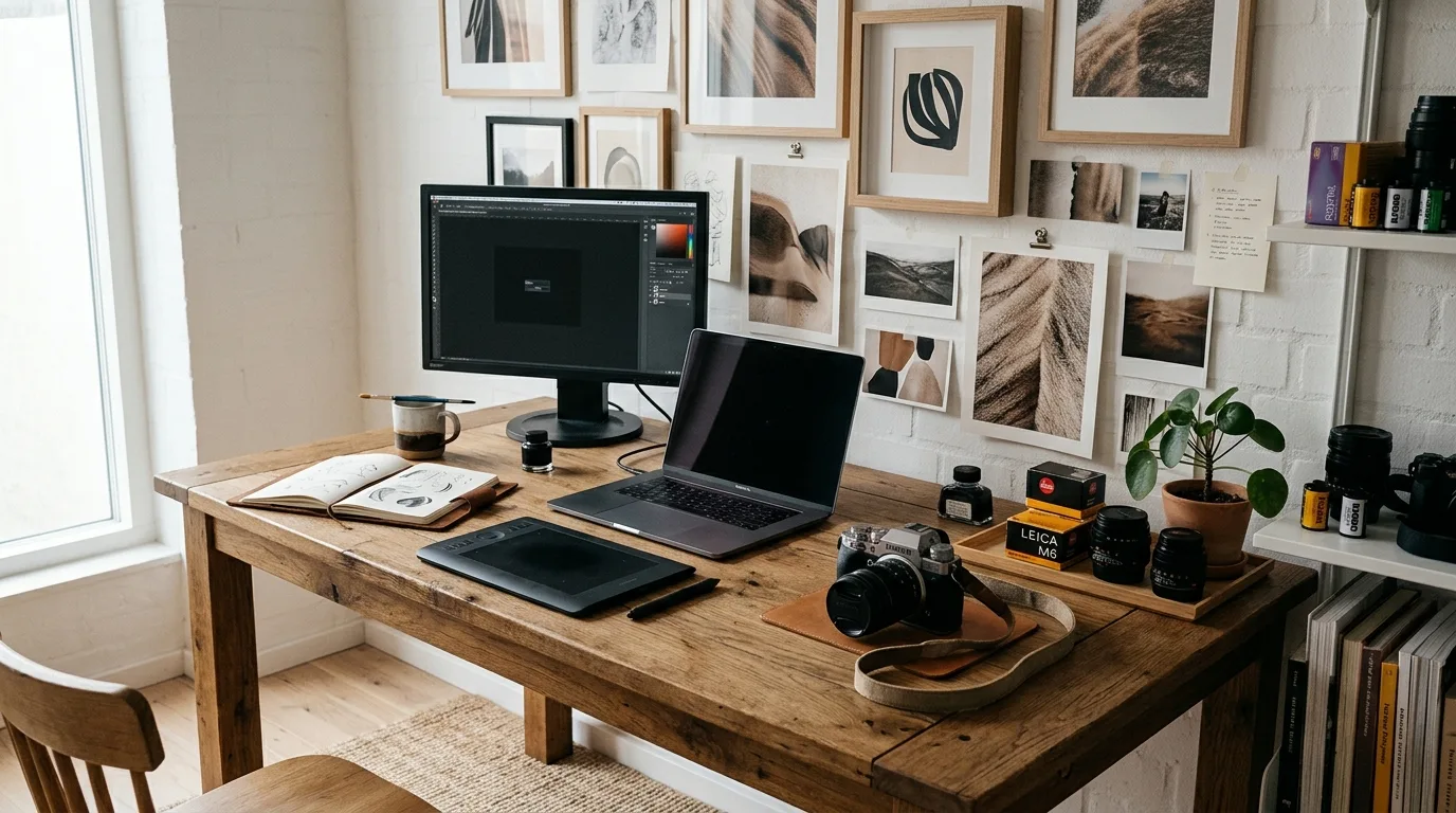 Miljöbild – creative studio workspace