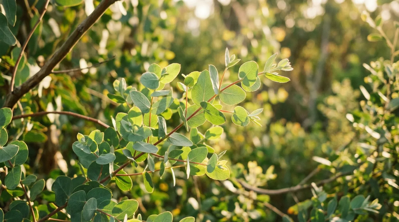 Miljöbild – green leaves in soft light