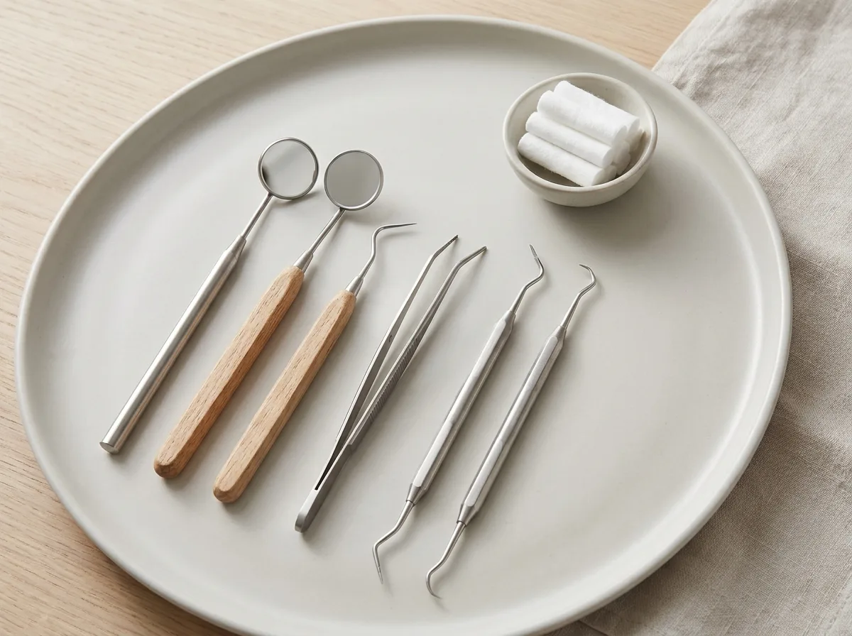 Miljöbild – dental tools on a tray